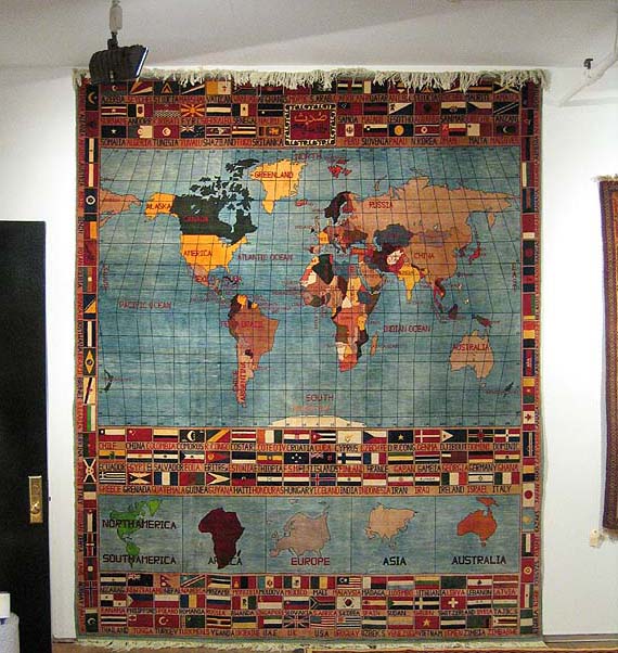 Rugs with Boetti Influence