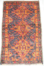 Unusual Three Medallion War Rug with Little Helicopters