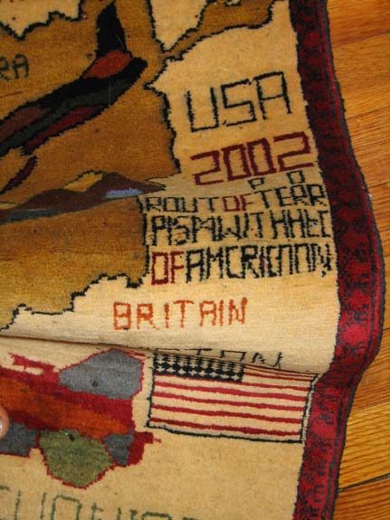 For sale: Afghan War Rug or Conflict Carpet