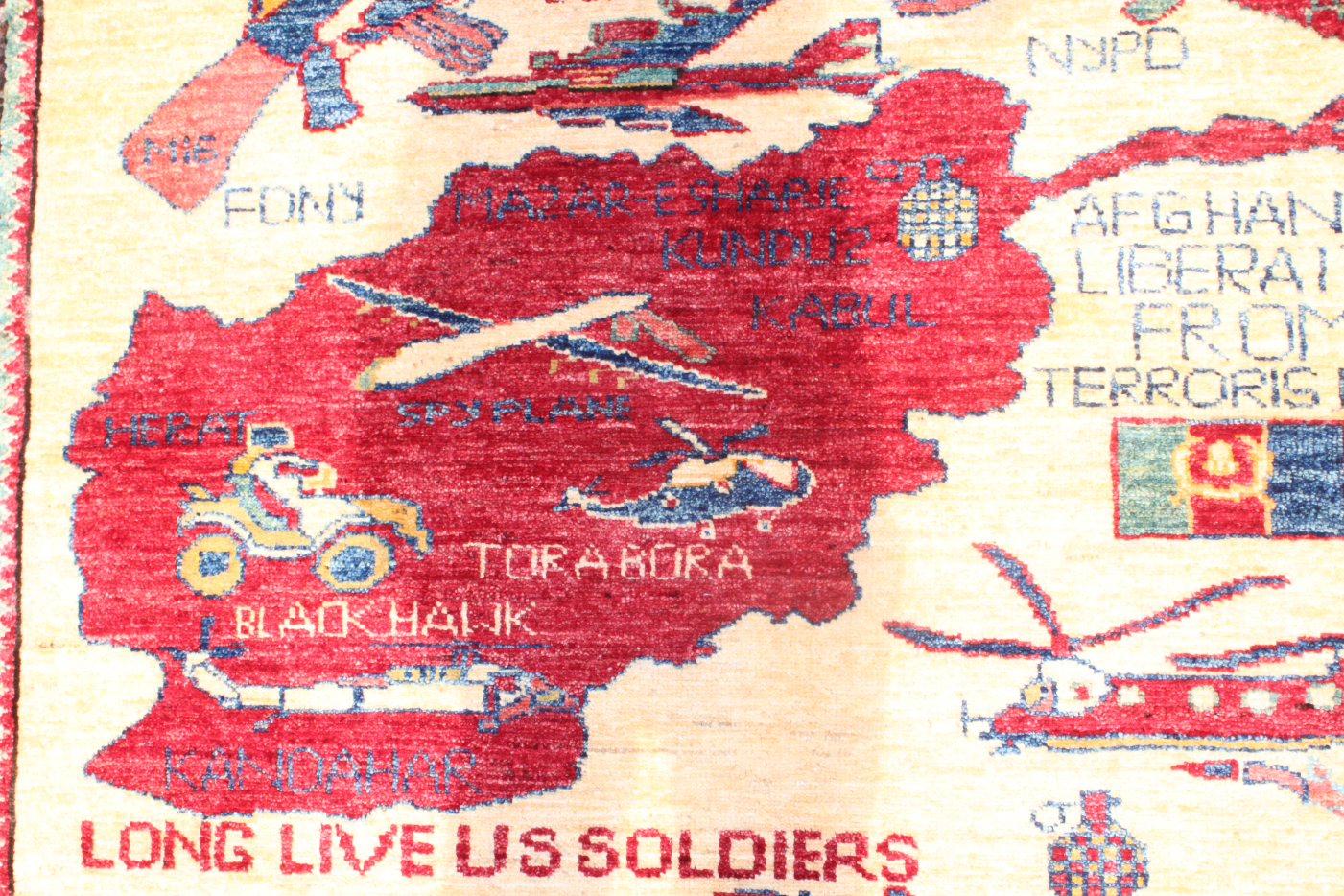 For sale: Afghan War Rug or Conflict Carpet