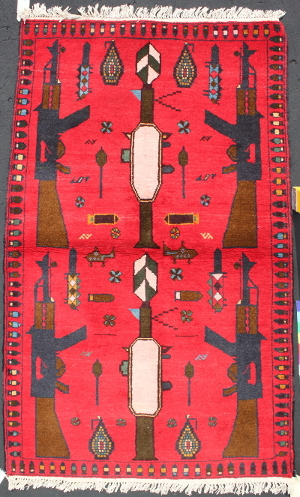 War Rug shown at Exhibition