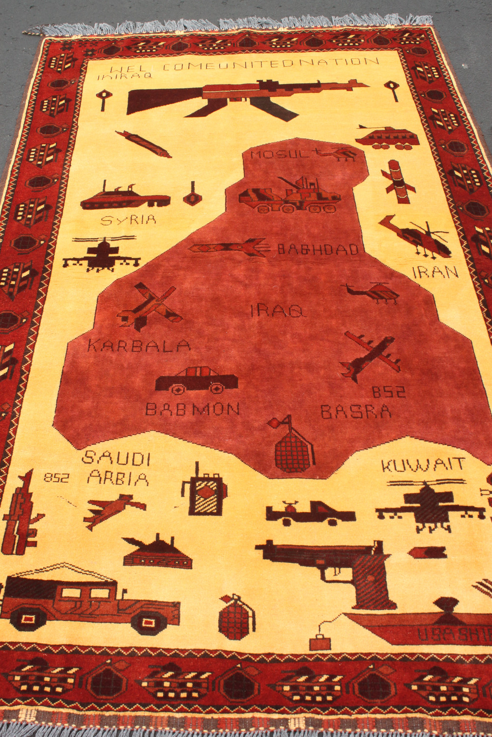 For sale: Afghan War Rug or Conflict Carpet