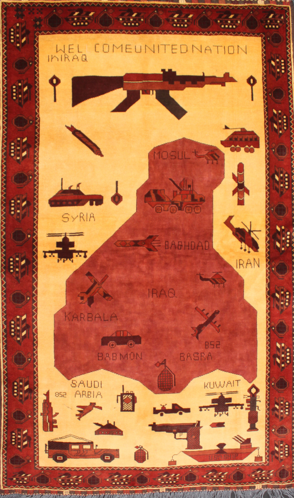 For sale: Afghan War Rug or Conflict Carpet