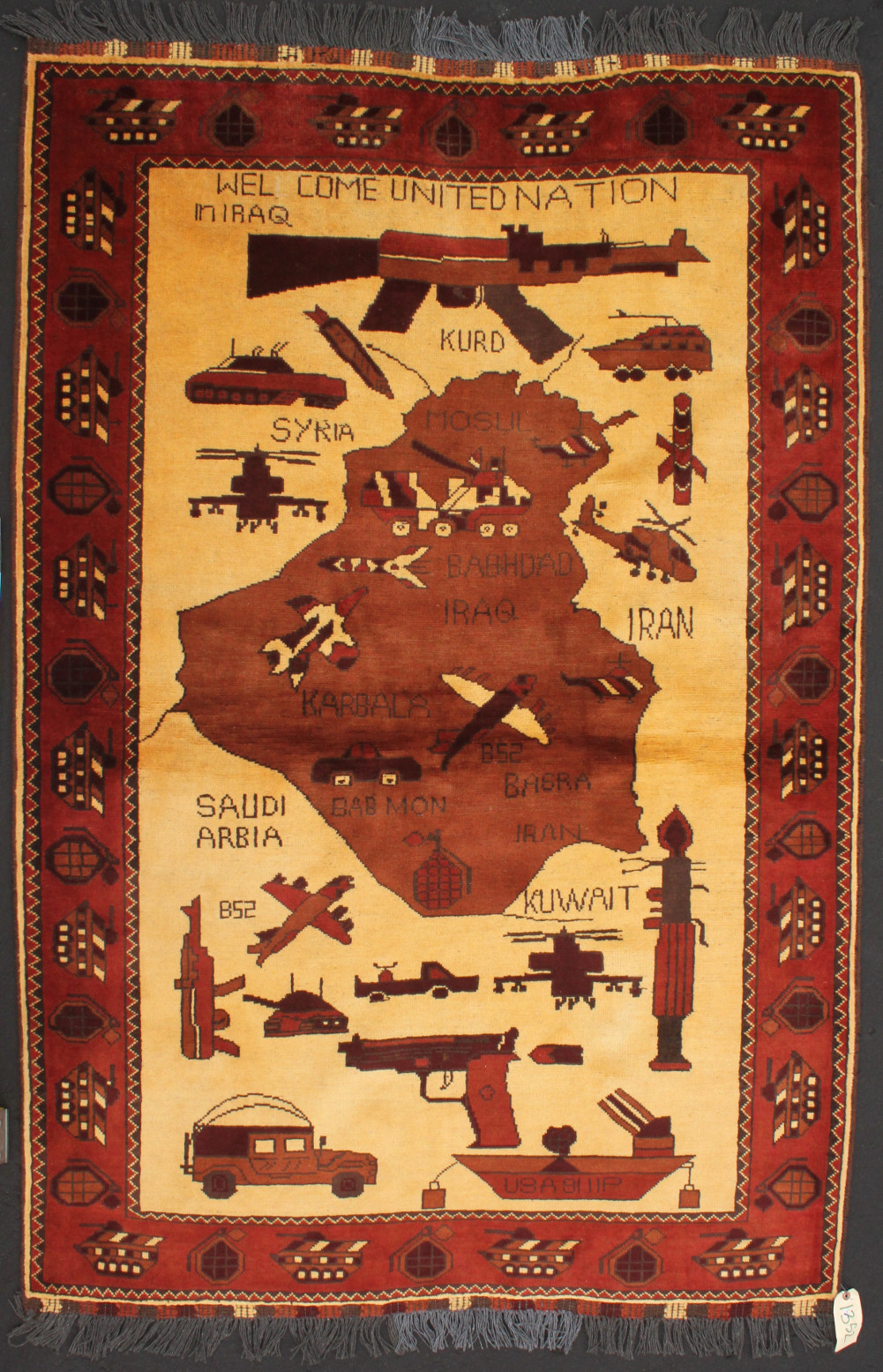 For sale: Afghan War Rug or Conflict Carpet