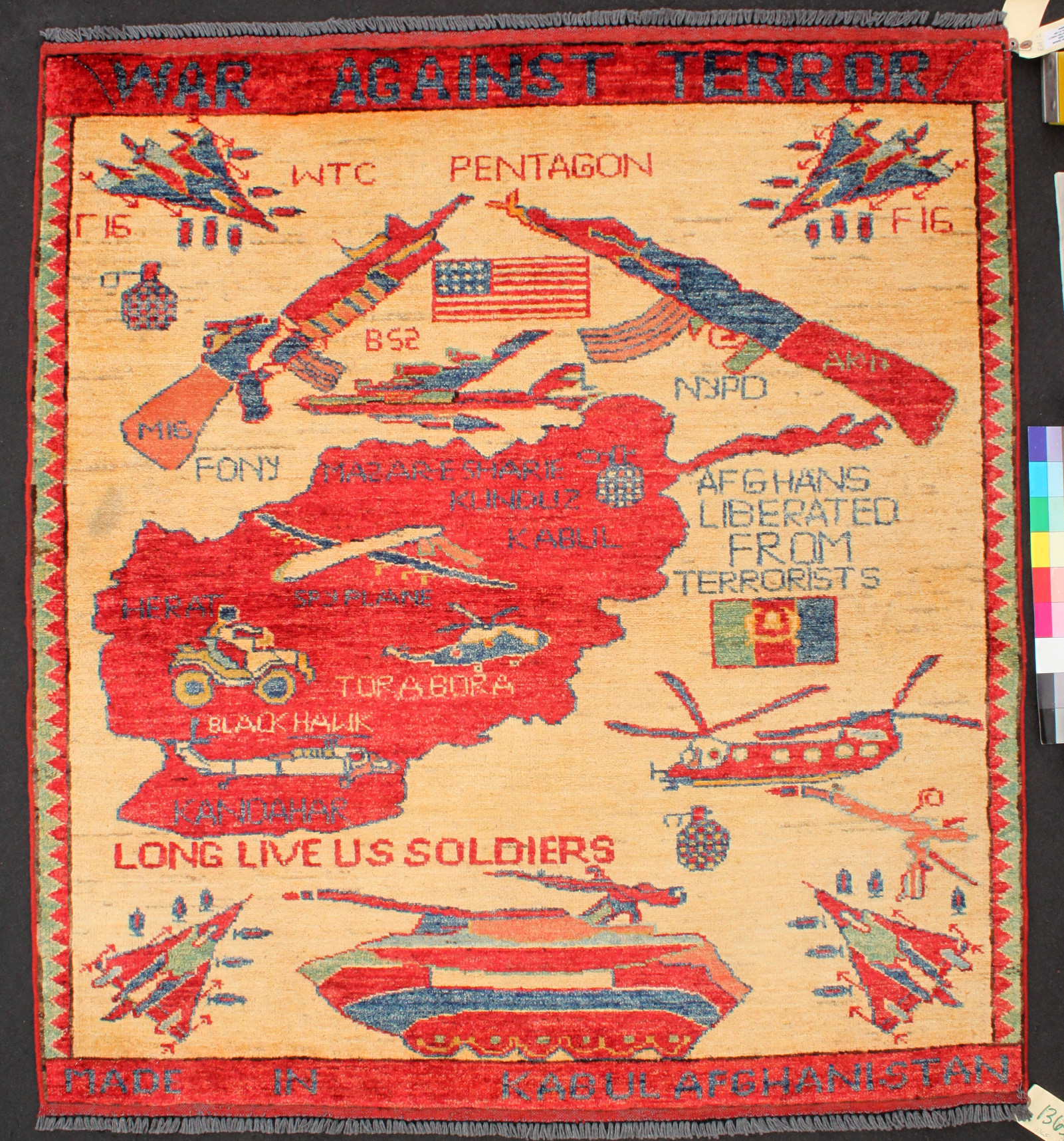 For sale: Afghan War Rug or Conflict Carpet