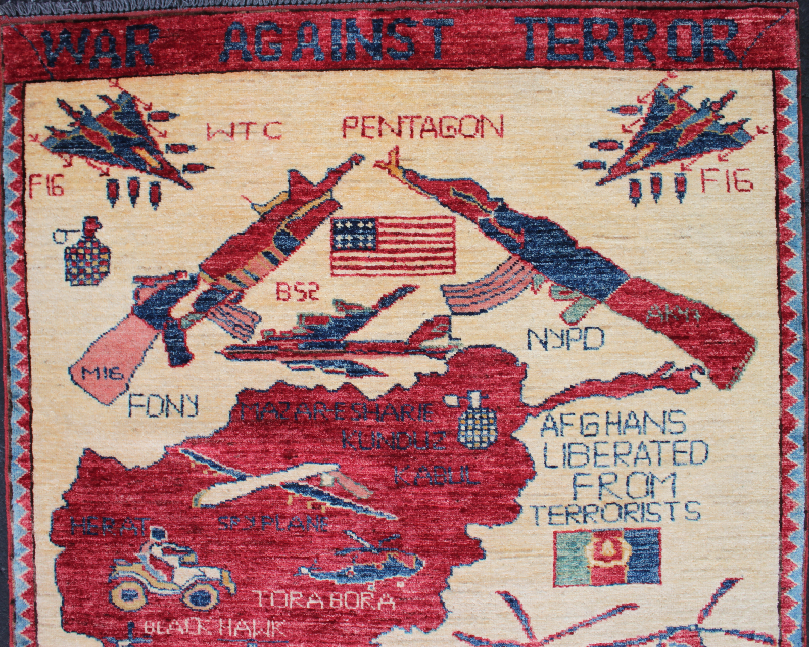 For sale: Afghan War Rug or Conflict Carpet