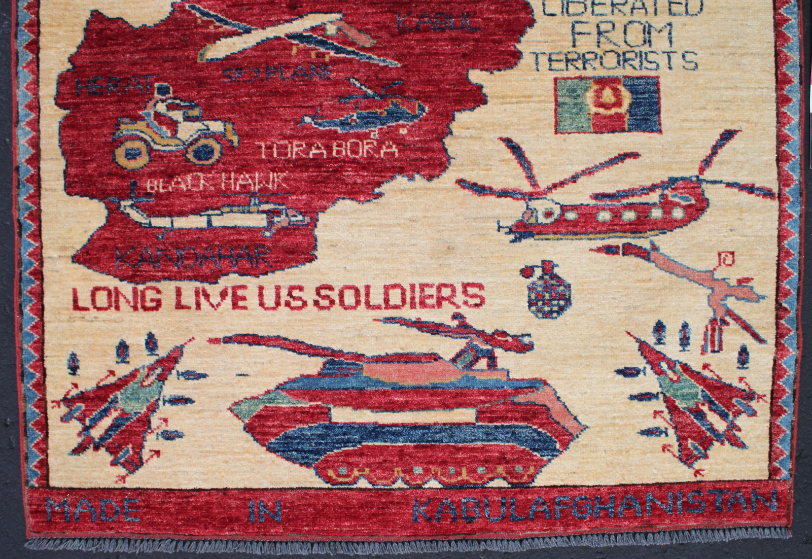 For sale: Afghan War Rug or Conflict Carpet