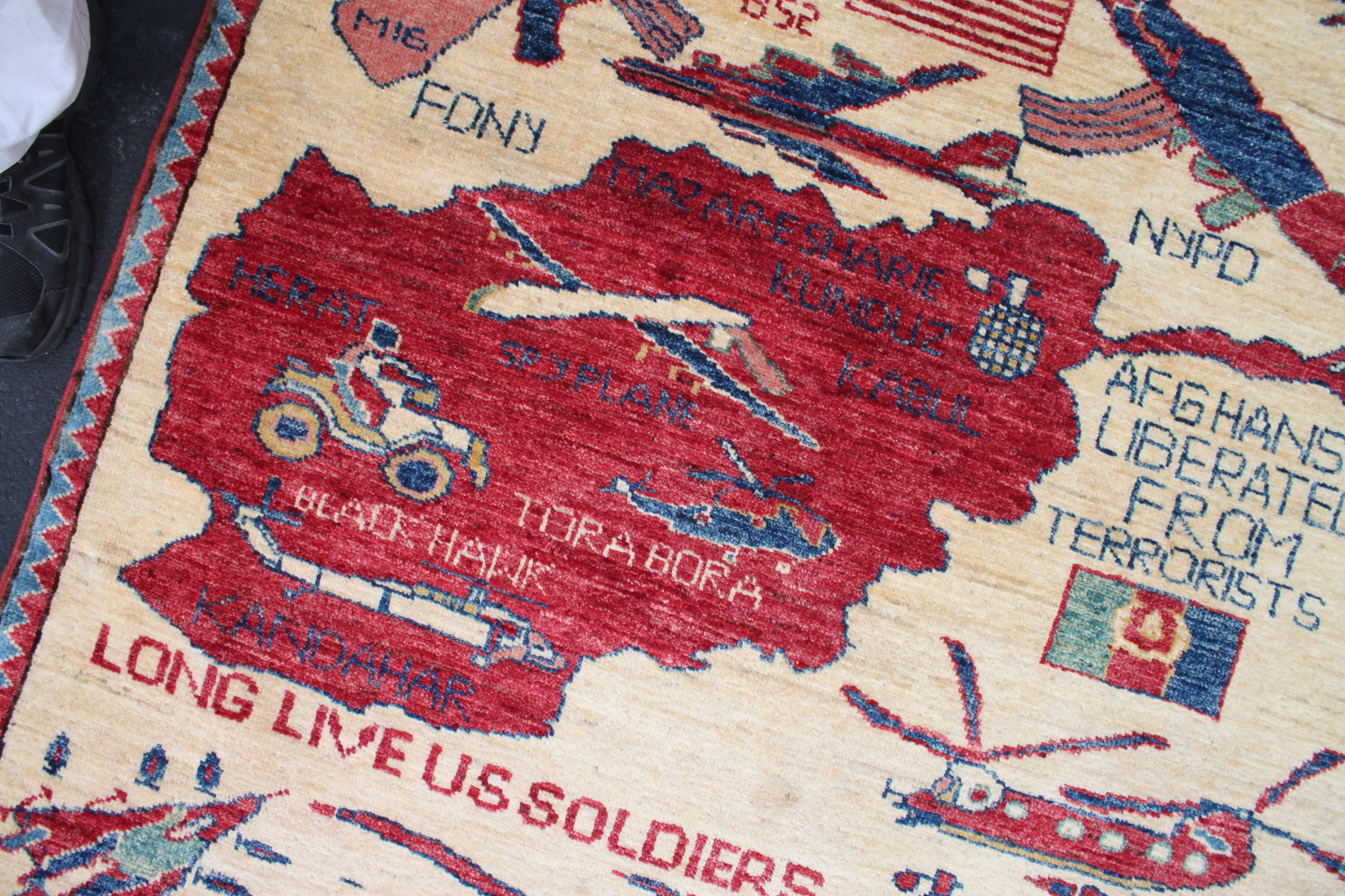 For sale: Afghan War Rug or Conflict Carpet