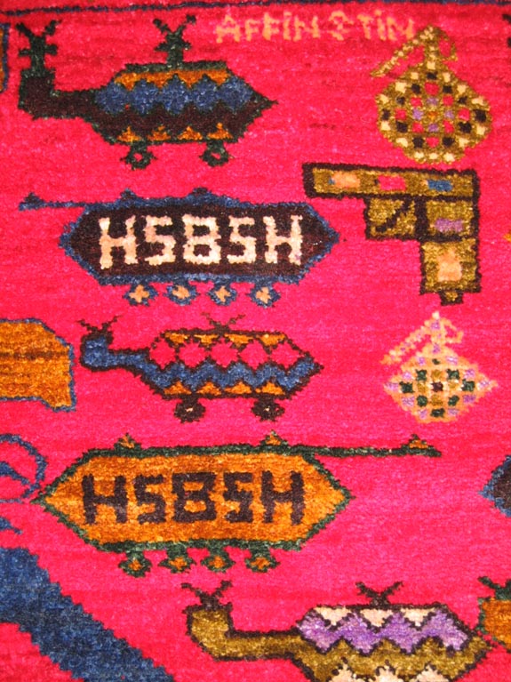 For sale: Afghan War Rug or Conflict Carpet