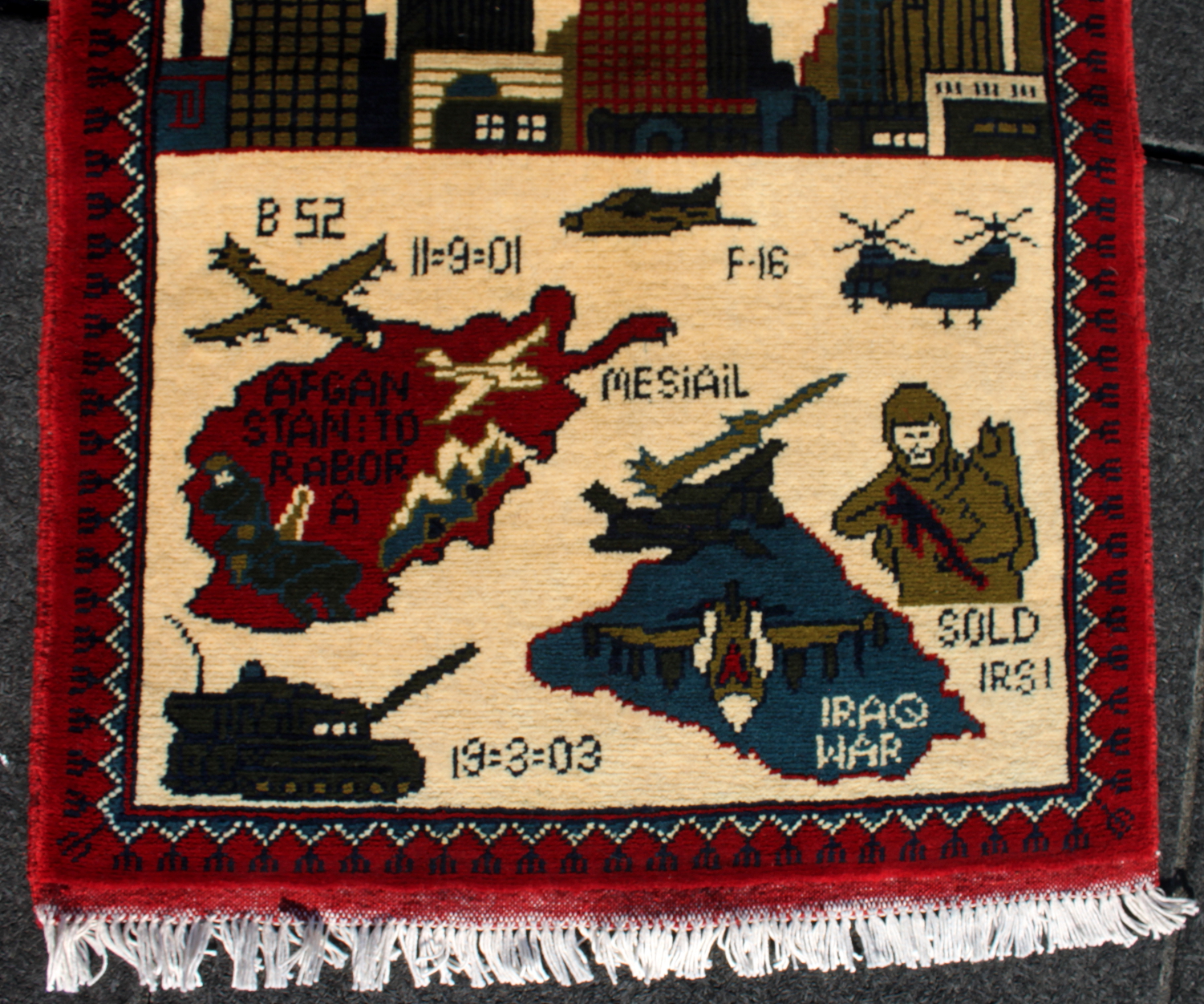 For sale: Afghan War Rug or Conflict Carpet