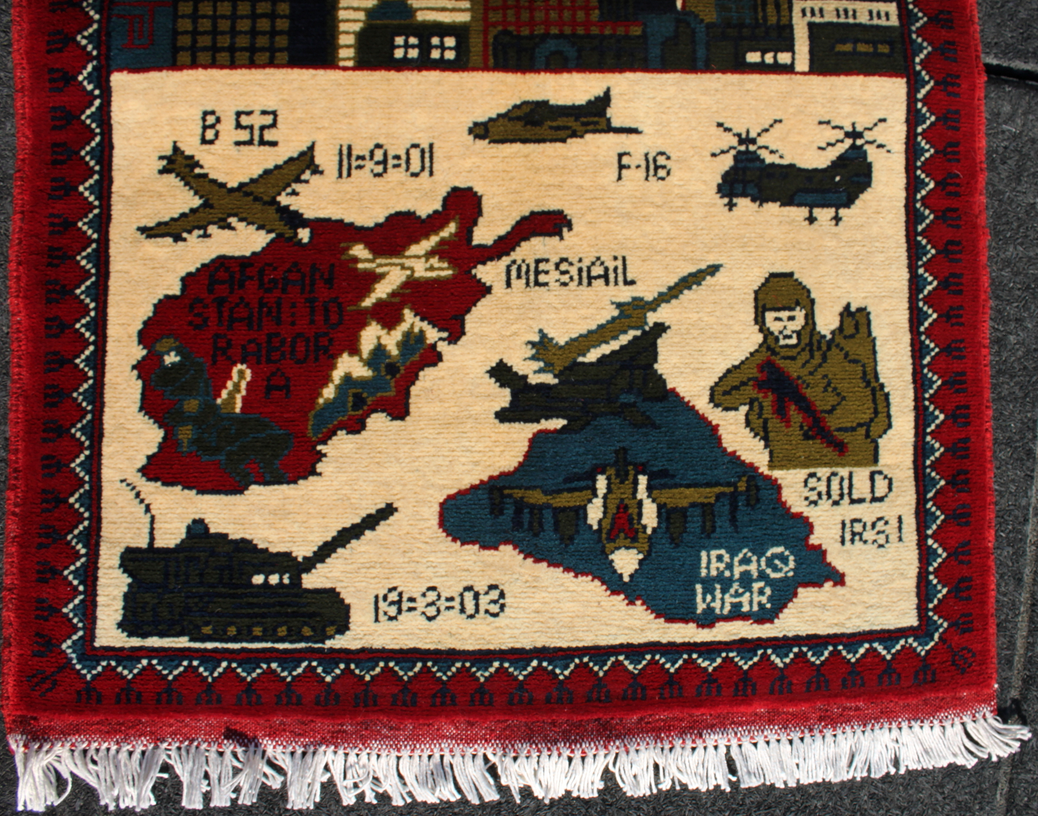 For sale: Afghan War Rug or Conflict Carpet