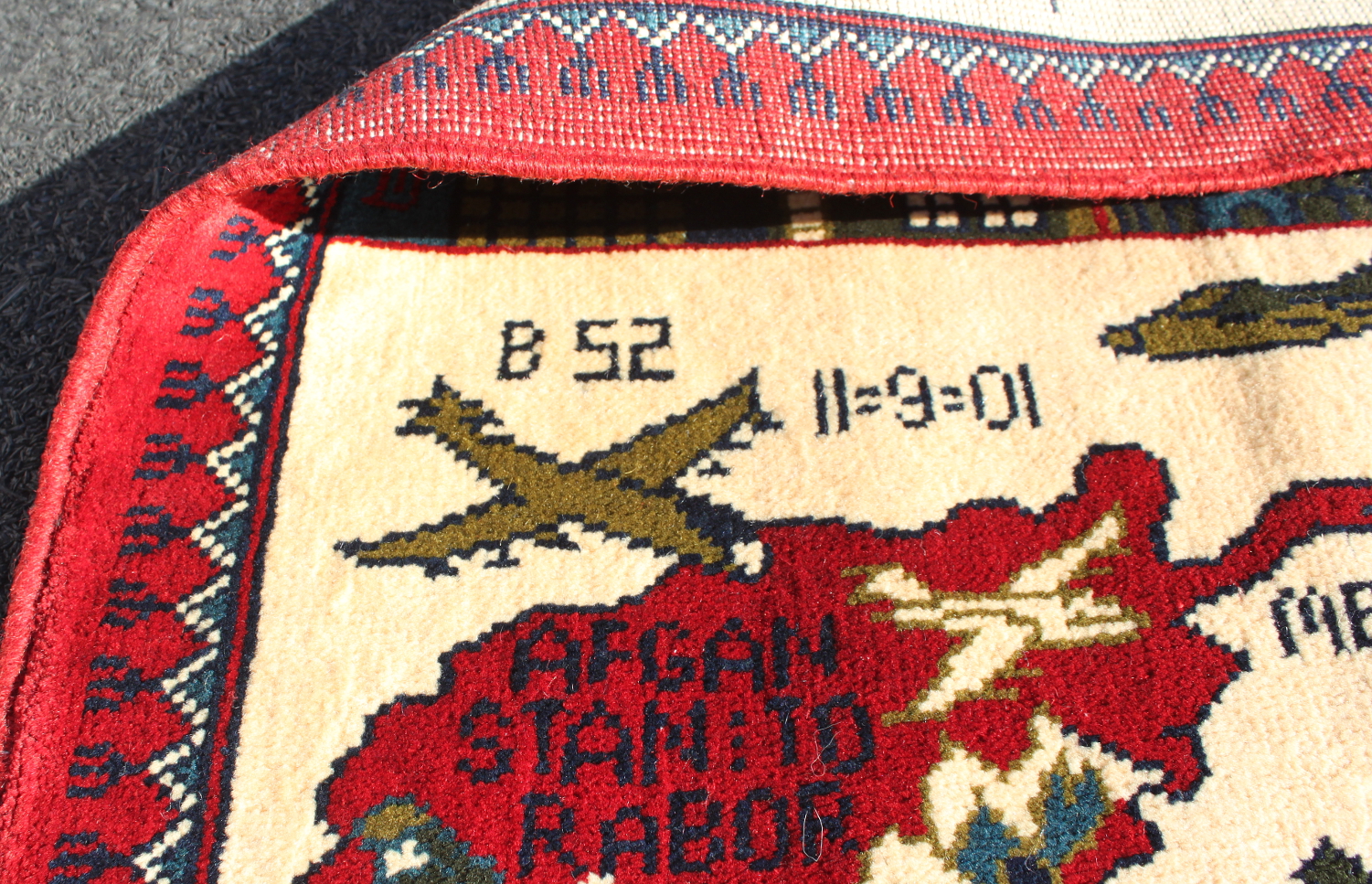 For sale: Afghan War Rug or Conflict Carpet