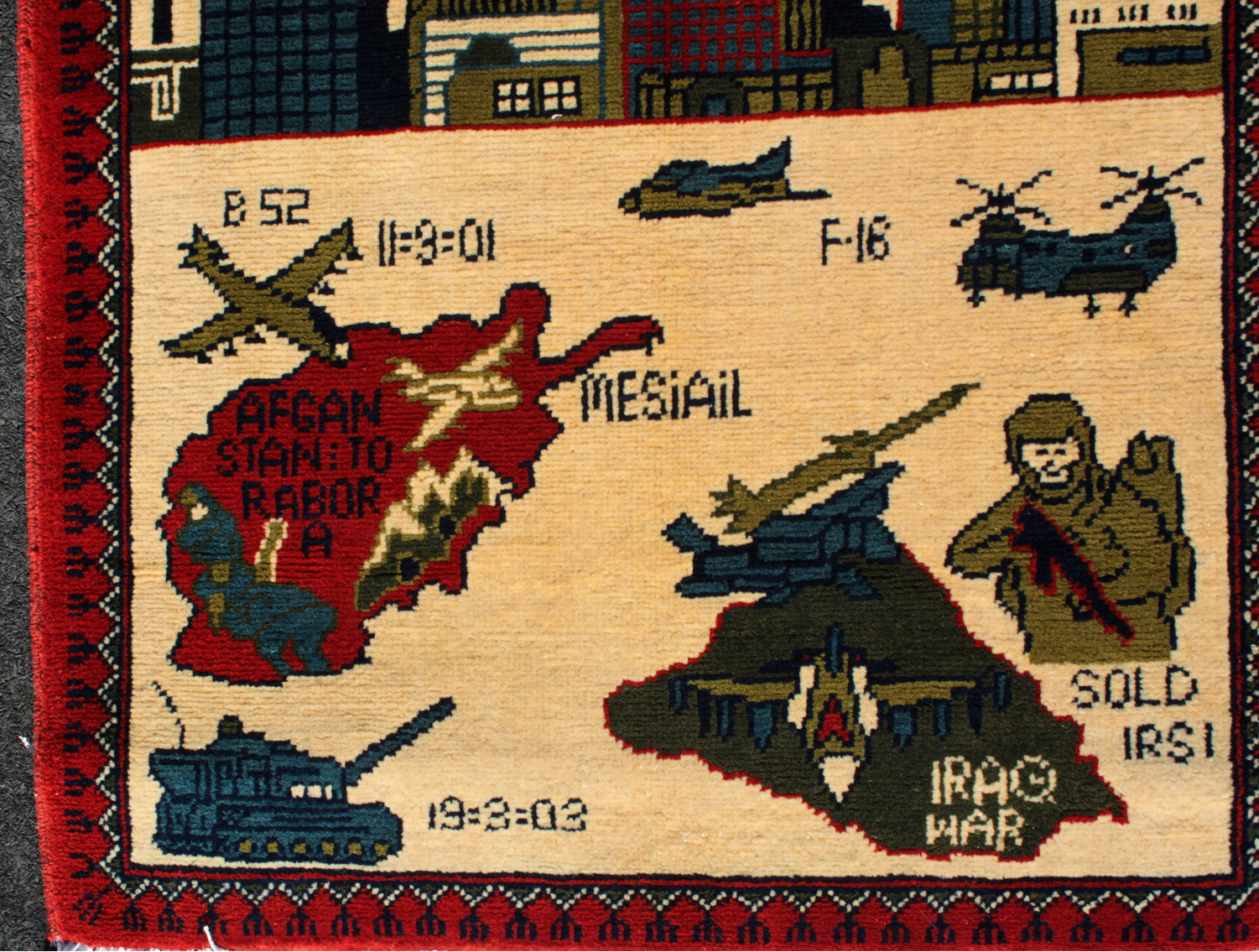 For sale: Afghan War Rug or Conflict Carpet