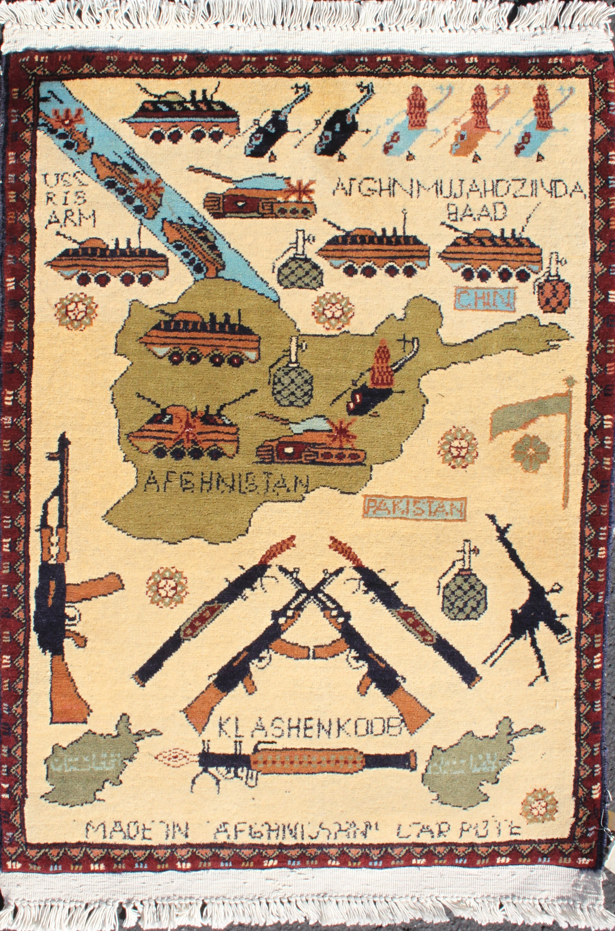 For sale: Afghan War Rug or Conflict Carpet