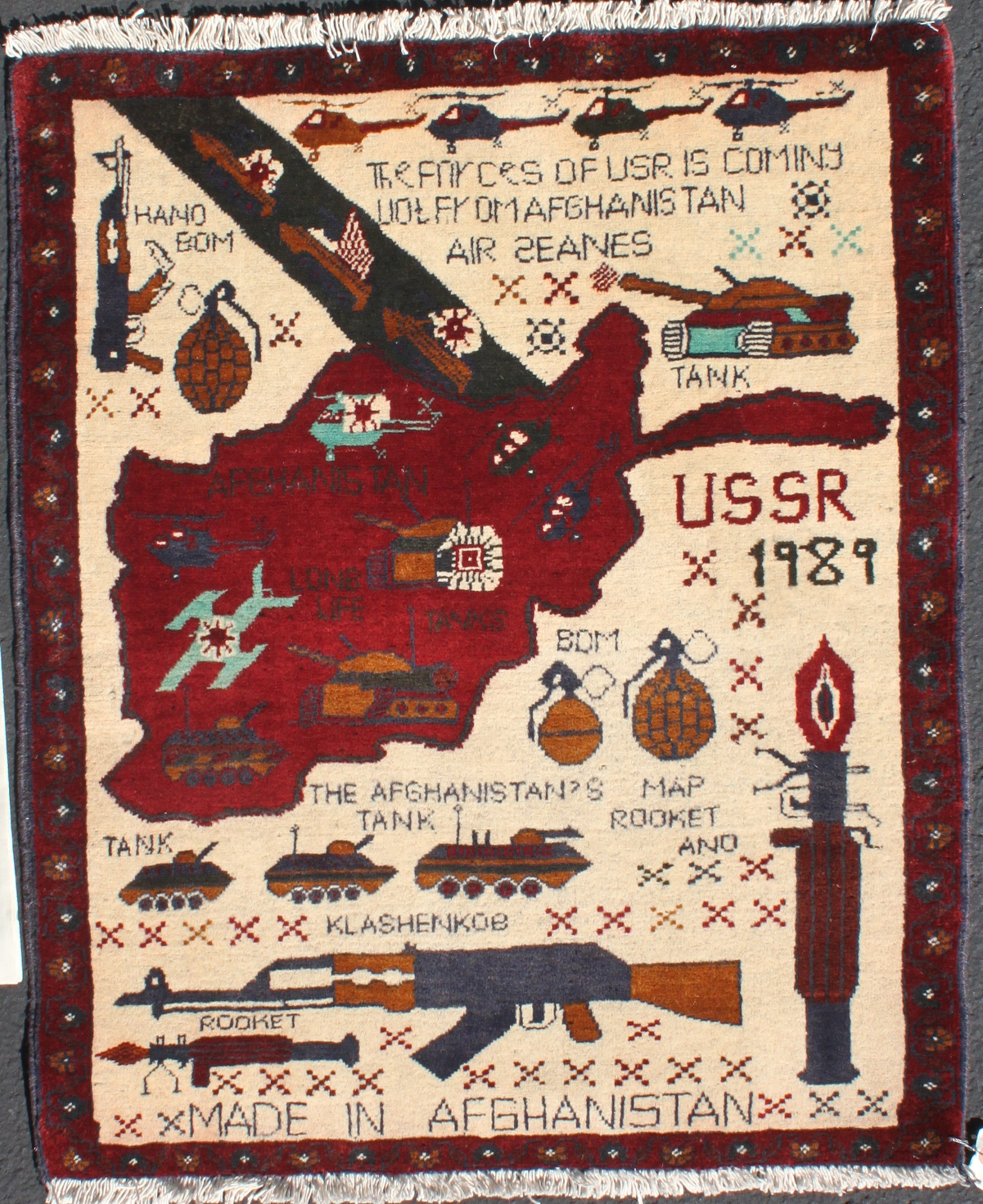 For sale: Afghan War Rug or Conflict Carpet