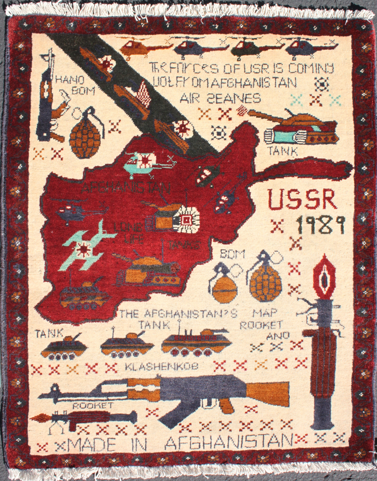 For sale: Afghan War Rug or Conflict Carpet