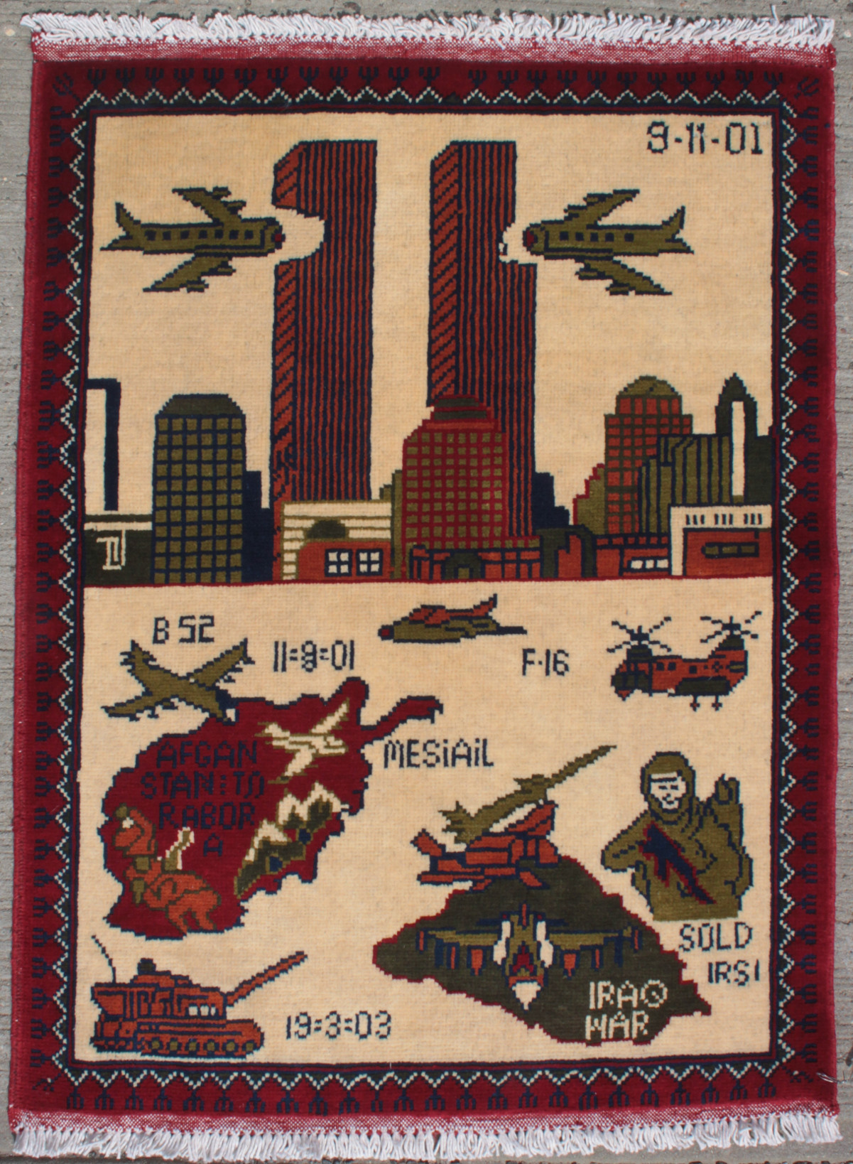 For sale: Afghan War Rug or Conflict Carpet