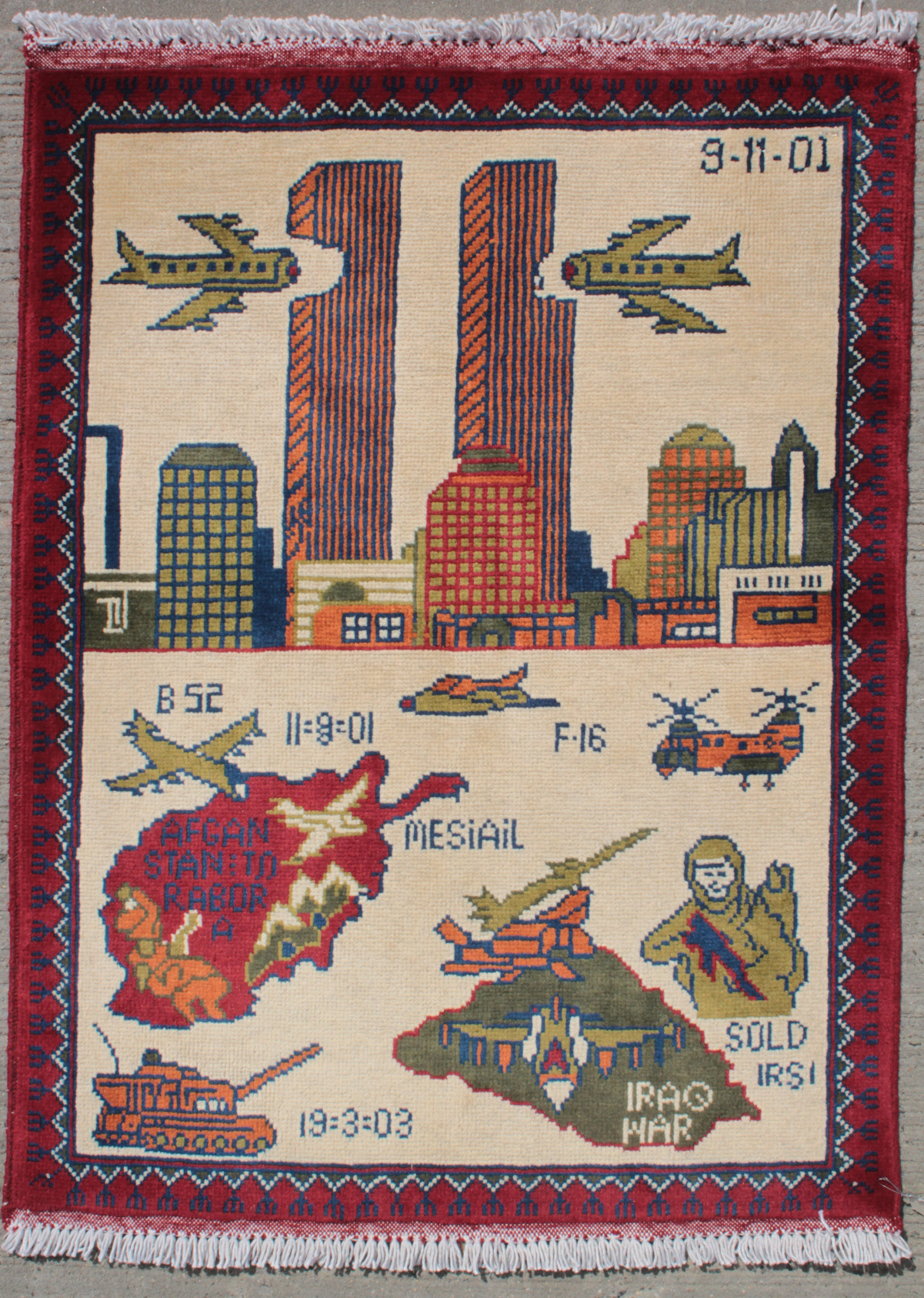 For sale: Afghan War Rug or Conflict Carpet