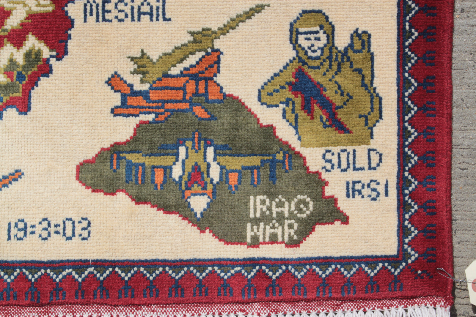 For sale: Afghan War Rug or Conflict Carpet