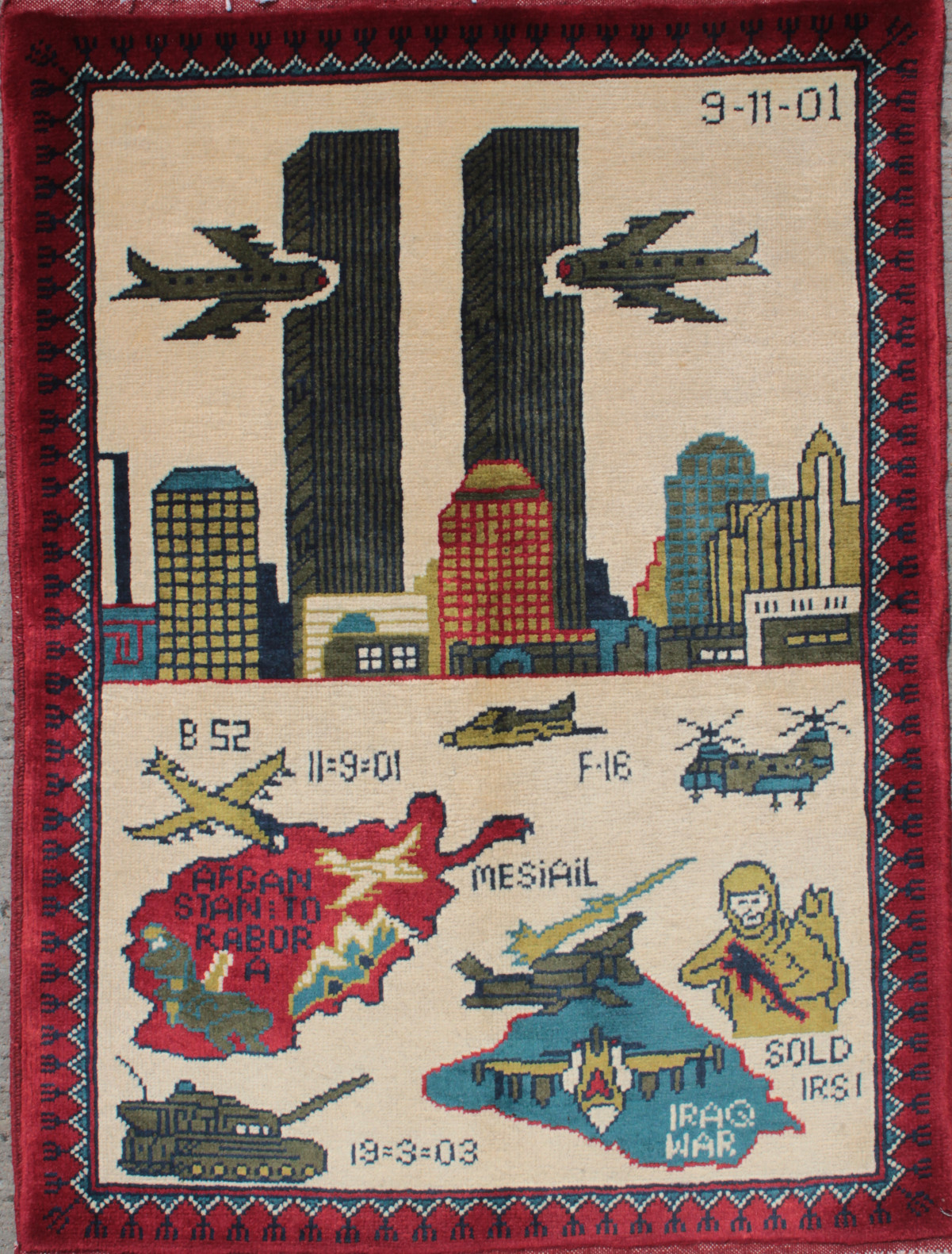 For sale: Afghan War Rug or Conflict Carpet