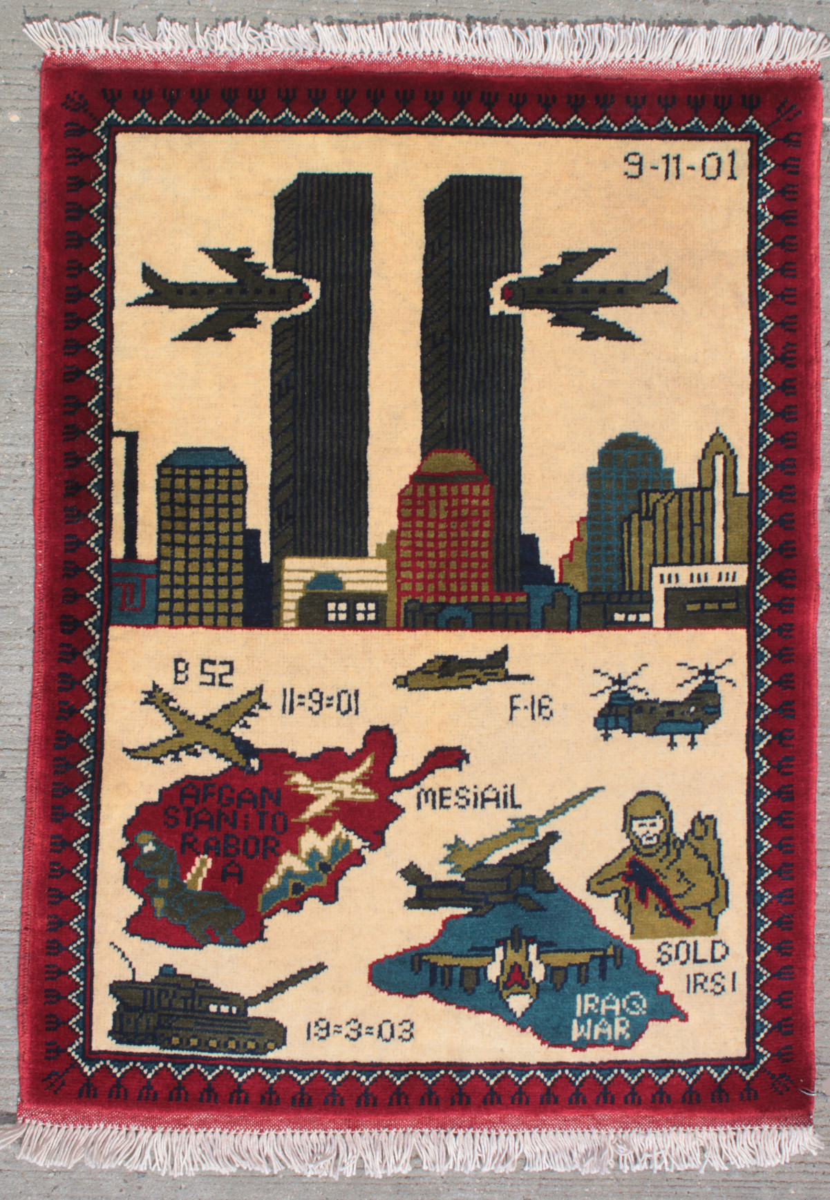 For sale: Afghan War Rug or Conflict Carpet