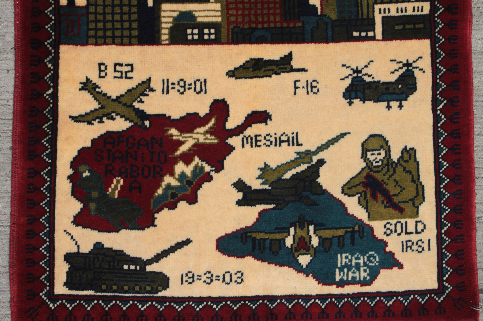 For sale: Afghan War Rug or Conflict Carpet