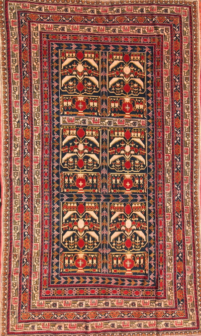 Poppy Design Ali Kwaja with Airplane Guard Stripes<br> Price on request Afghan Rug