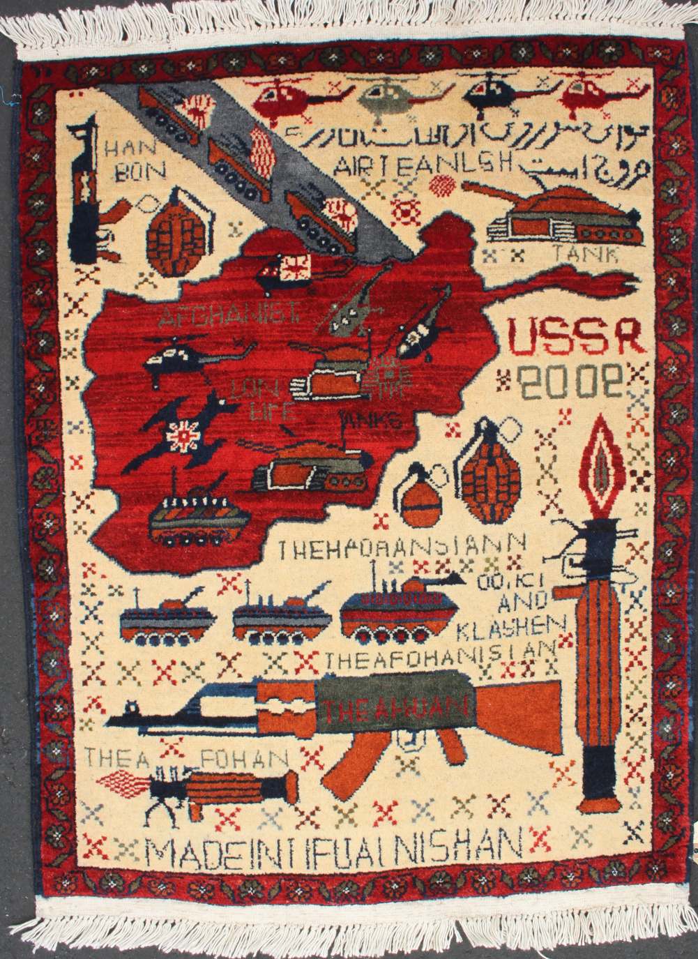 For sale: Afghan War Rug or Conflict Carpet