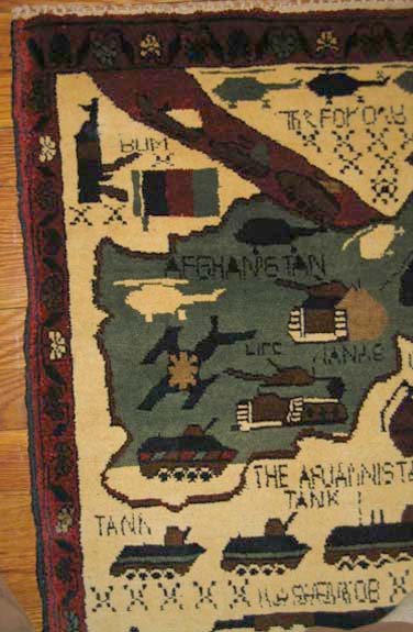 For sale: Afghan War Rug or Conflict Carpet