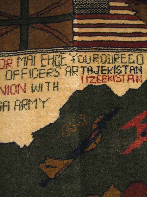 For sale: Afghan War Rug or Conflict Carpet