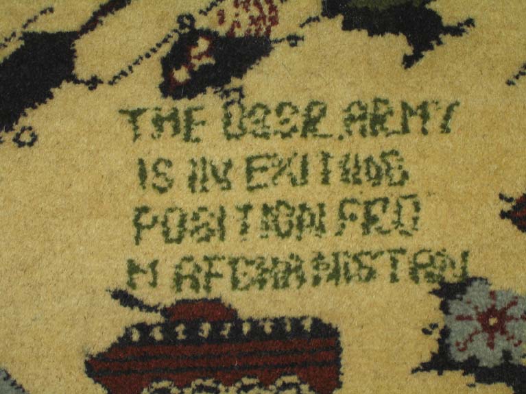 For sale: Afghan War Rug or Conflict Carpet