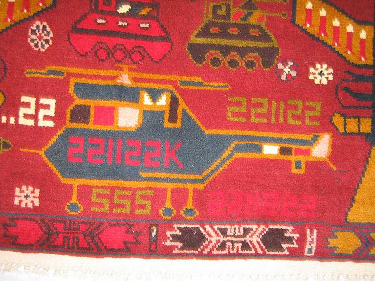 For sale: Afghan War Rug or Conflict Carpet