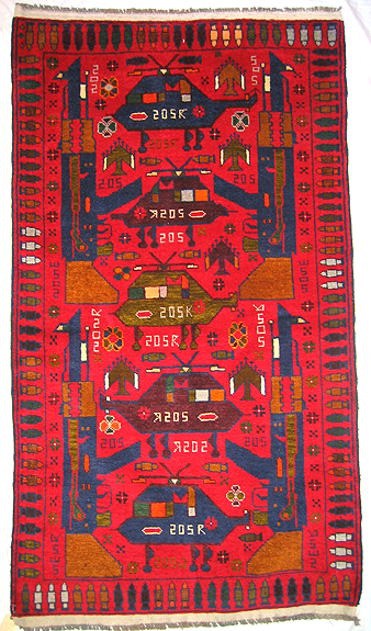 For sale: Afghan War Rug or Conflict Carpet