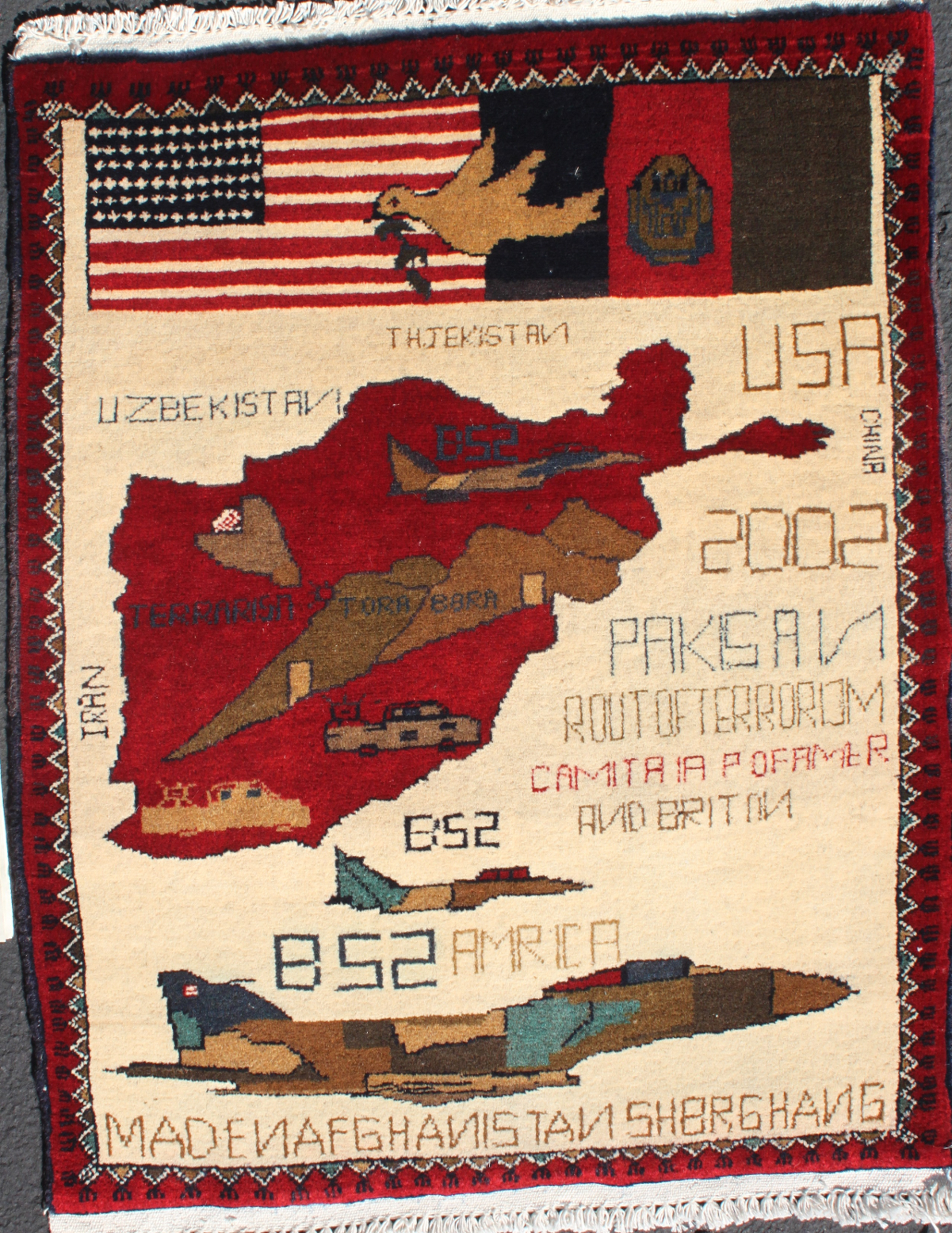 For sale: Afghan War Rug or Conflict Carpet