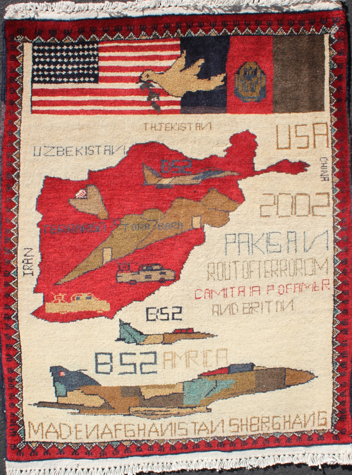 For sale: Afghan War Rug or Conflict Carpet