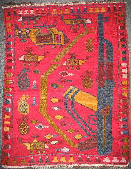 For sale: Afghan War Rug or Conflict Carpet