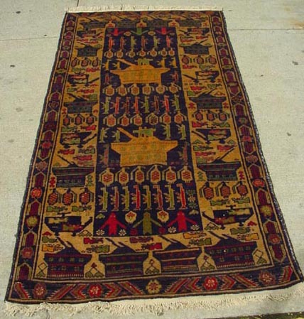 For sale: Afghan War Rug or Conflict Carpet