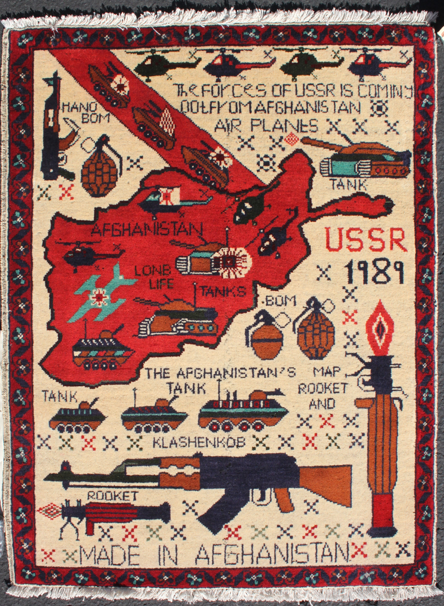 For sale: Afghan War Rug or Conflict Carpet