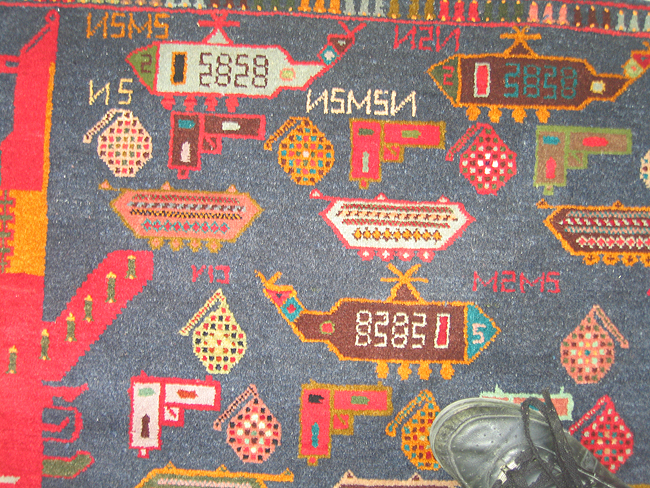 For sale: Afghan War Rug or Conflict Carpet