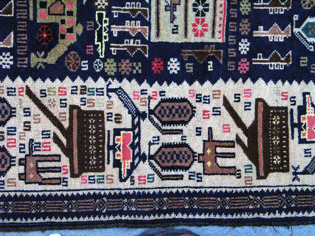 For sale: Afghan War Rug or Conflict Carpet