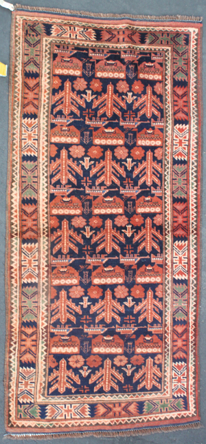 Progenitor Baghlani War Rug with Autumnal Color<br> Exhibited<br> Price on Request Afghan Rug